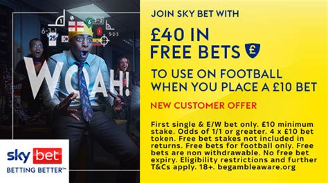 Sky Bet World Cup offer: £40 in free bets when you bet £10.